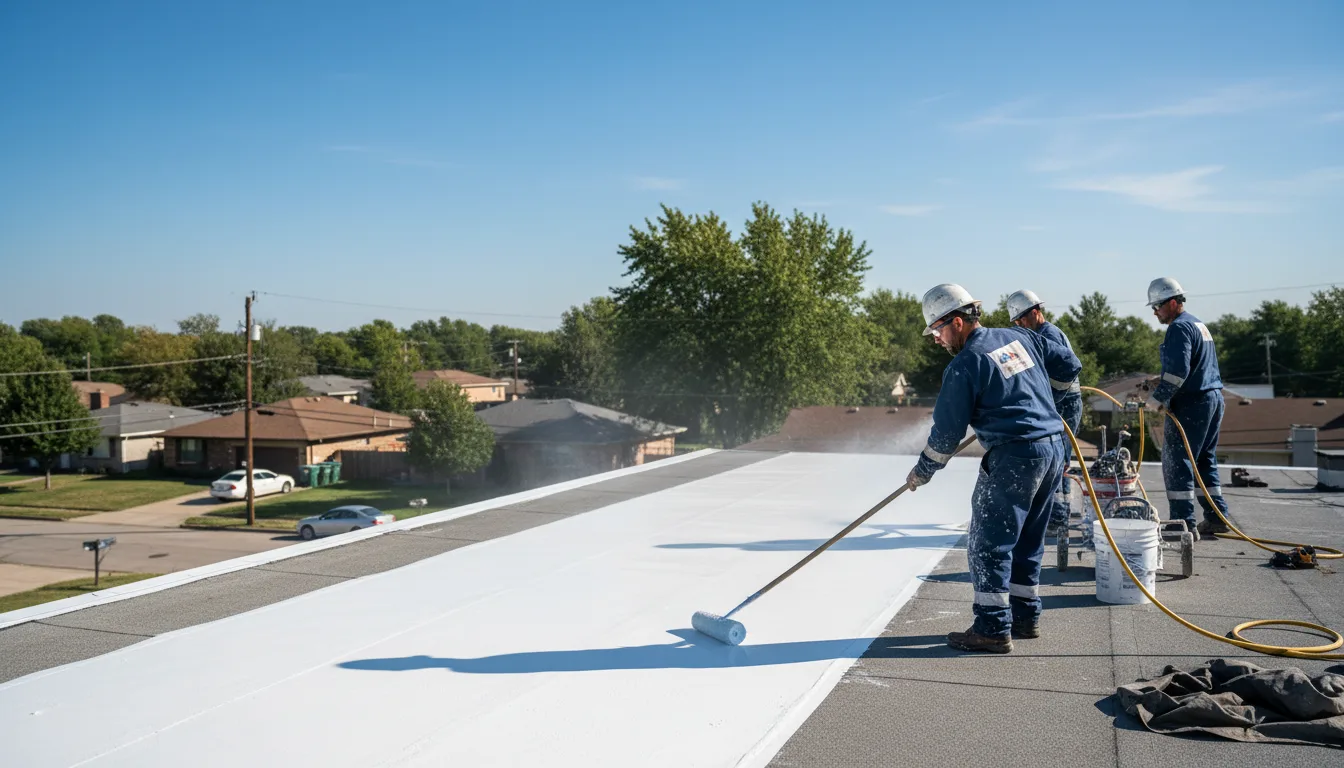 Commercial roof coating in Amelia Court House, VA near me